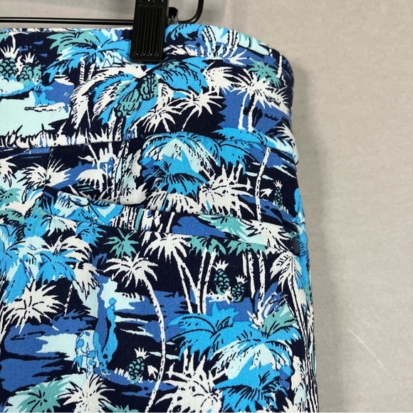 Christopher & Banks Blue Floral Print Capris - Picture 4 of 15